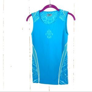 Y2K Athleta Printed Athletic CompressionTop